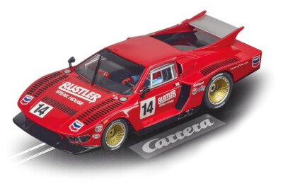 Carrera ''Rustler Steak House'' De Tomaso Pantera W/ Lights 1/32 Slot Car 27672