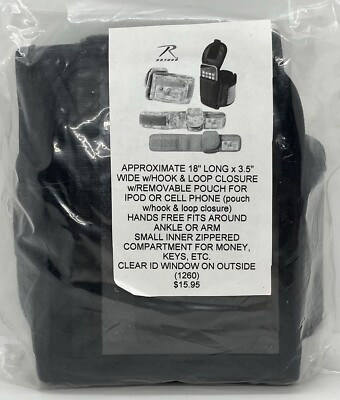 18  Hook & Loop Arm/leg Pouch For iPod/cell Phone 18  Long New
