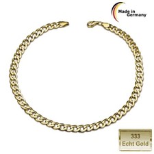 Armband Gold 333 5,1 mm Armkette 21 cm Damen Herren Panzerarmband ECHT Schmuck ✅