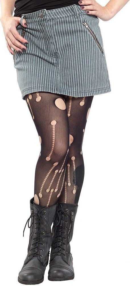 専用3 White Striped Engineers Skirt Sourpuss Zippers Cute Punk Stylish