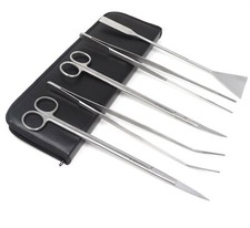 5 PC Aquarium Aquascaping Plants Landscaping Tools Kit Set 12" in Carrying Case