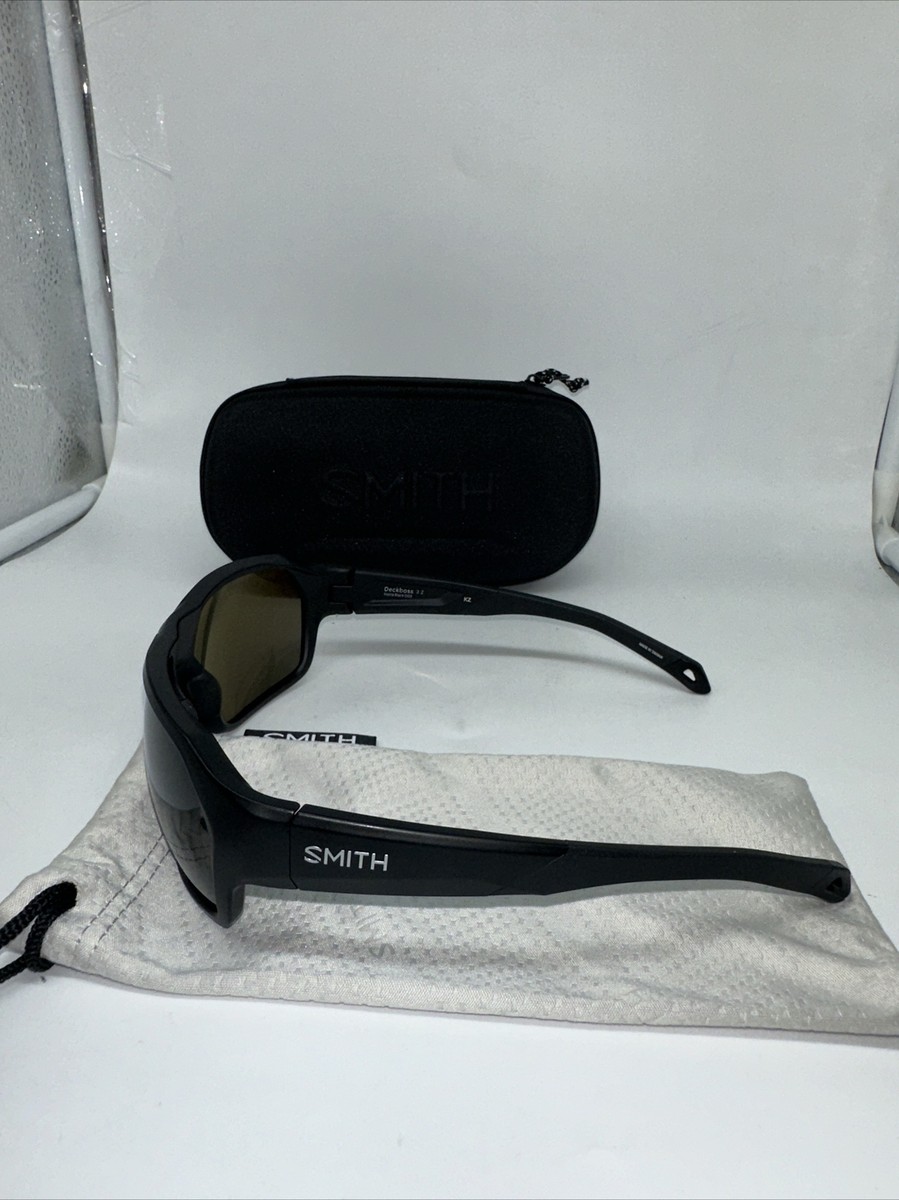 NEW SMITH Deckboss Matte Black ChromaPop Polarized Gray