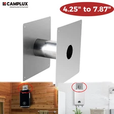 Camplux 2.36'' Wall Thimble Adjustable Width for Water Heater Stove Replacement