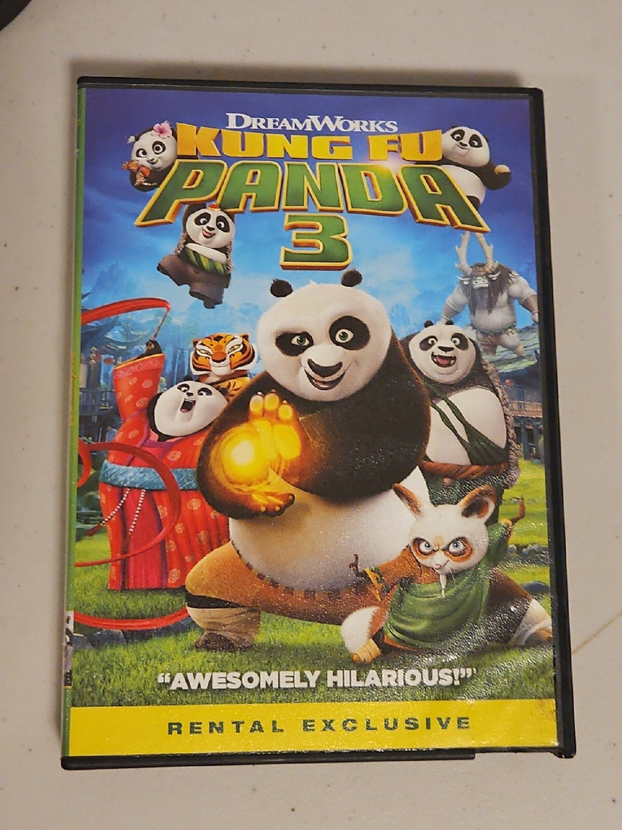 Kung Fu Panda 3 (DVD, 2016) Jack Black, Angelina Jolie, Jackie