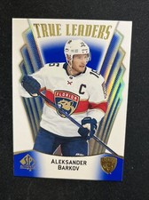 21-22 UD SP Authentic Hockey Blue Parallel True Leaders TL-10 Aleksander Barkov
