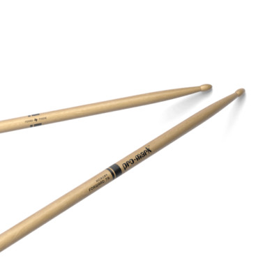 Promark Classic Forward 7A Schlagzeugstäbchen Ovalspitze Holz Amerikanischer Nussbaum