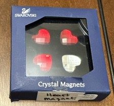 SUPER RARE Swarovski Crystal 2005 HEART MAGNET SET 693633 NOS COA Retired    