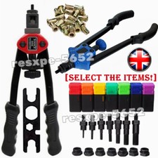 150PCS Rivet Nut Kit Riveter Gun Heavy Duty Riveting Rivets Nutsert Tool Rivnut