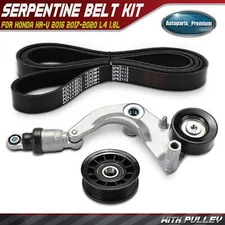 3x Serpentine Belt Drive Component Kit for Honda HR-V 2016 2017-2020 L4 1.8L Gas