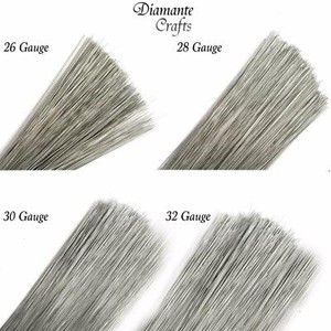 0 Stems Silver Rose Stub Wire Florist Galvanised 7 Choose 26 28 30 32 Swg Ebay