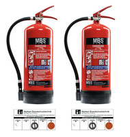 2X 6L Schaum FeuerlöScher Inkl. Plakette 27A = 9LE SchaumlöScher Mit Manometer
