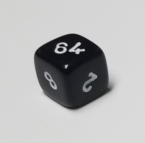 Backgammon Doubling Cube 10mm Dice Set / replacement or travel set very small - Picture 3 of 4