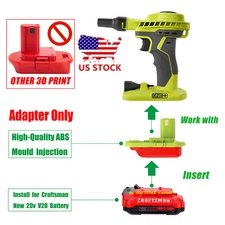 1x Adapter Upgrade for Craftsman V20 New 20v Li-Ion Batteries To Ryobi 18V Tools