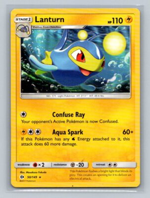 Lanturn SM Base Set 50/149 Near Mint NM