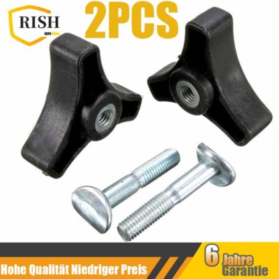 Rasenmäher Griff Knöpfe Mutter Bolt Dreieckiger Griff Befestigungsschrauben Set