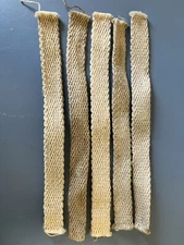 5 OIL LAMP WICKS 7 1/2 INCHES BY 5/8 INCHES WIDE NEW OLD STOCK