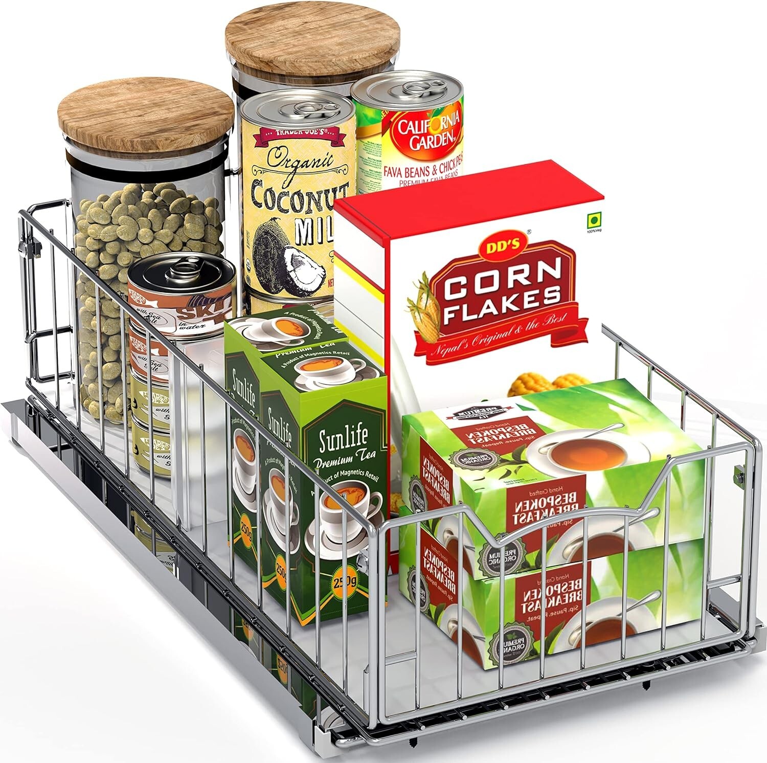 Simplehouseware Pull Out Sliding Basket ull Out Sliding