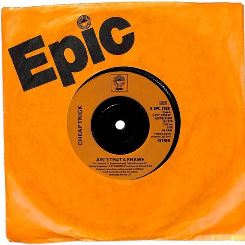 Cheap Trick Ain't That A Shame UK 7" Vinyl Record Single 1979 SEPC7839