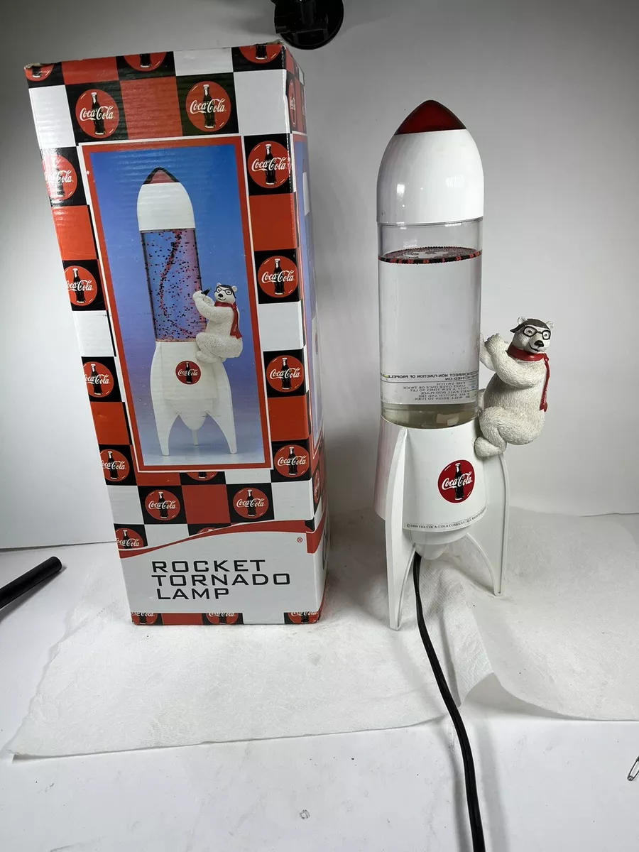 Vintage Coca Cola Rocket Tornado Lamp 1999 eBay