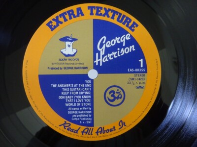 30%OFF George Harrison Extra Texture Apple EAS-80355 Japan VINYL