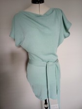 Fashion Nova Please Hold Midi Dress mint color size S wide belt