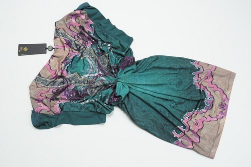 SOGO Luxury bottle green embellished tunic dress M/L 10/12 - Picture 6 of 7