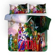 Single Double King Super King Bed Quilt Duvet Cover Set The Legend of Zelda