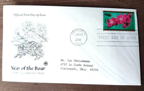 2019 CHINESE LUNAR NEW YEAR OF THE BOAR PCS CACHET FDC