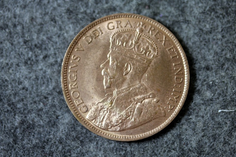 1904 - Hong Kong Cent Red Brown!!  #J07283
