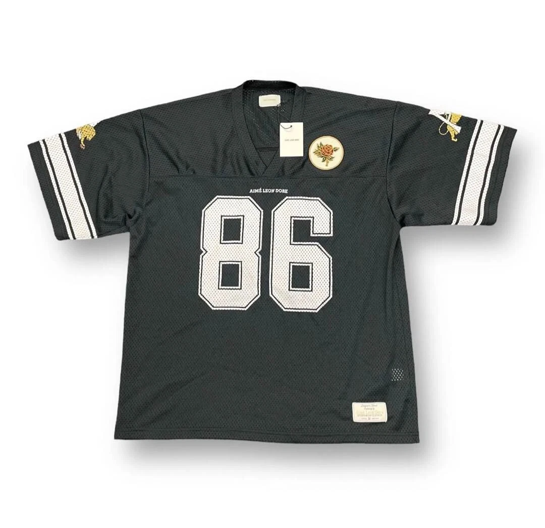 Aimé Leon Dore Pristine Team Football Jersey Size L Black ALD SOLD OUT ONLINE