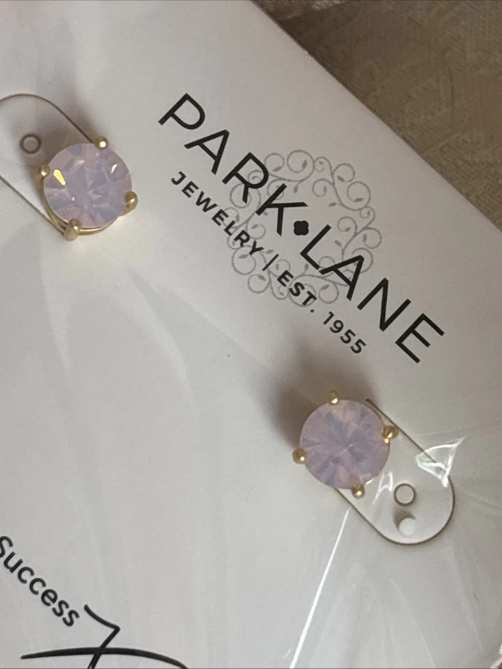 Park Lane Impression Earrings Light Pink Opal Gold Tone Fashion NWT Lovely - Изображение 4 из 4