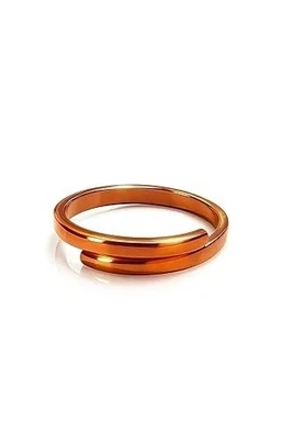 Bague de guérison minimaliste en cuivre pur massif, faite à la main, taille l... - Photo 1/4