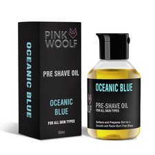 Pink Woolf Pre Shave Oil Oceanic Blue For All Skin Types 50ml