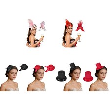 1Pcs Women Mini Top-hat Clip for Party Fascinator Base Alligator Clips for Party