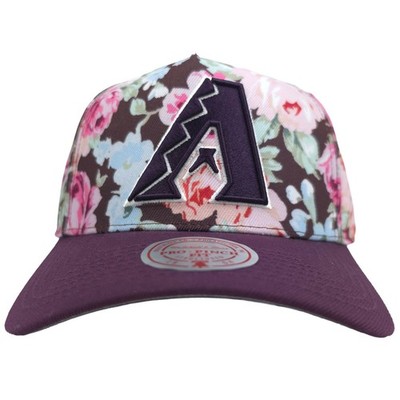 Arizona Diamonbacks Mitchell & Ness Pro Fit Snapback Hat Cap 3D Logo Floral NWT