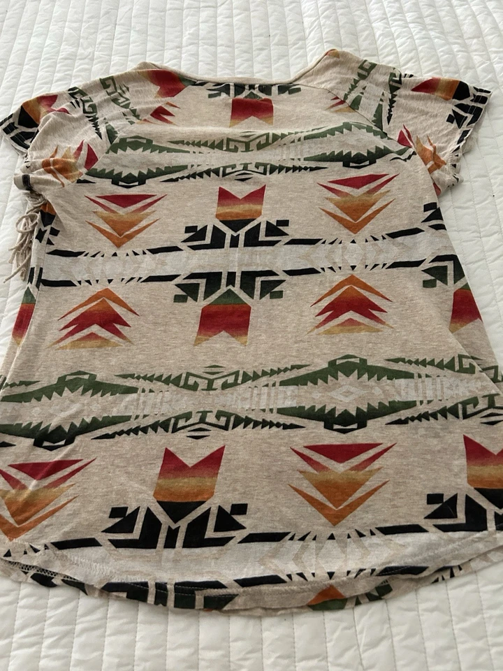 Camisa Denim & Supply Ralph Lauren Estampado Suroeste Flecos Rara Talla M Foto 3 de 4