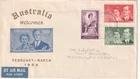 Australia fdc first day cover Royal Visit Elizabeth 1954