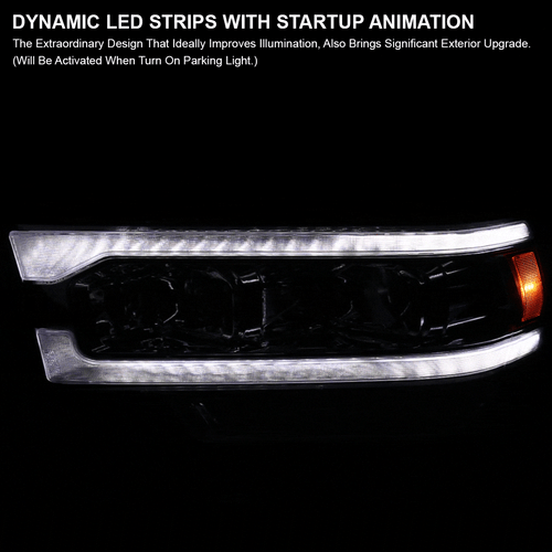 Fits 2019-2024 Dodge Ram 2500 3500 Switchback LED Signal Projector Headlights - Picture 6 of 12