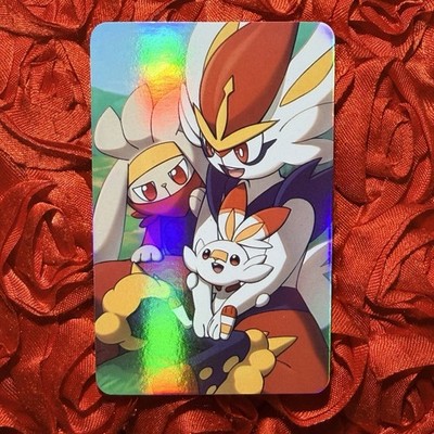 Scorbunny Trainer POKÉMON ASH PIKA ACG Holo Girl Anime Card