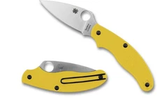 SPYDERCO Yellow UK Penknife, Salt, FRN Handles, CPM MagnaCut Steel, 1.7oz C94PYL