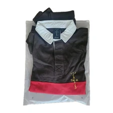 Travis Scott Cactus Jack Polo Shirt – Brown/Red/White – Size L – New in Bag