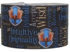 Harry Potter Ravenclaw House 1" Wide Repeat Ribbon Sold in Yard Lots 1 Blue