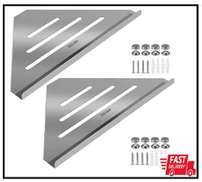 2 Pcs 304 Stainless Steel Corner Shelf with Screws, Triangle Shower Caddy New