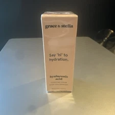 GRACE & STELLA Hyaluronic Acid Serum 10 ml 0.34 fl oz Brand New In Sealed Box