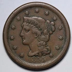 Photo of a 1855-P Large Cent from an eBay listing that sold on Jul 20, 2026