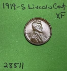 1919 S Lincoln Wheat Cent / Penny 1c Xf Extra Fine