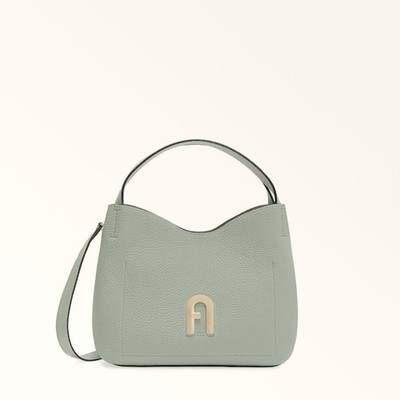 FURLA Primula S Shoulder Bag Felce Leather Women's Crossbody Authentic