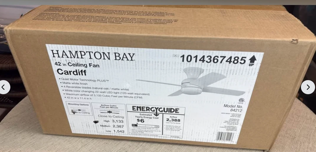 Hampton Bay Traditional Ceiling Fans 42 in Fan Width for sale | eBay