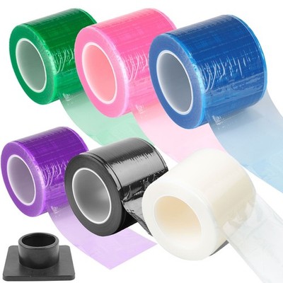 Barrier Film 4'' x 6'' Protective Plastic Adhesive Barrier Film Tape Multi Color