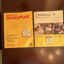 Ameritech PagesPlus Youngstown Telephone Directory White/Yellow 1993-94 1995-96